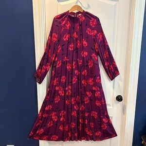 a new day Purple and Pink Floral Long Sleeve Dress